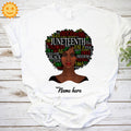 Personalized Juneteenth Black Woman Vintage T-Shirt, Black Lives Matter Shirt, Anti Racism Shirt, Anti Racist Shirt, Black Woman Shirt