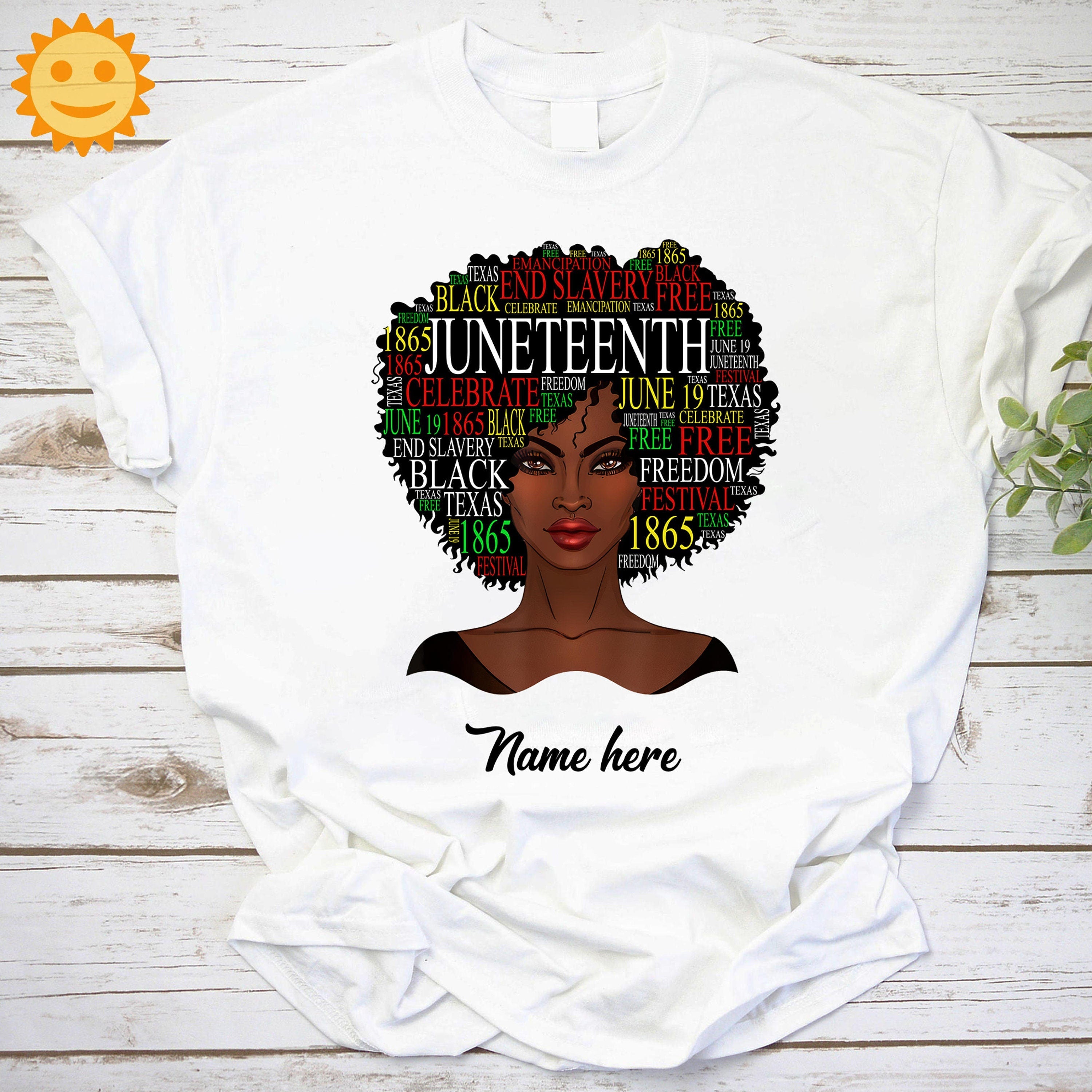 Personalized Juneteenth Black Woman Vintage T-Shirt, Black Lives Matter Shirt, Anti Racism Shirt, Anti Racist Shirt, Black Woman Shirt