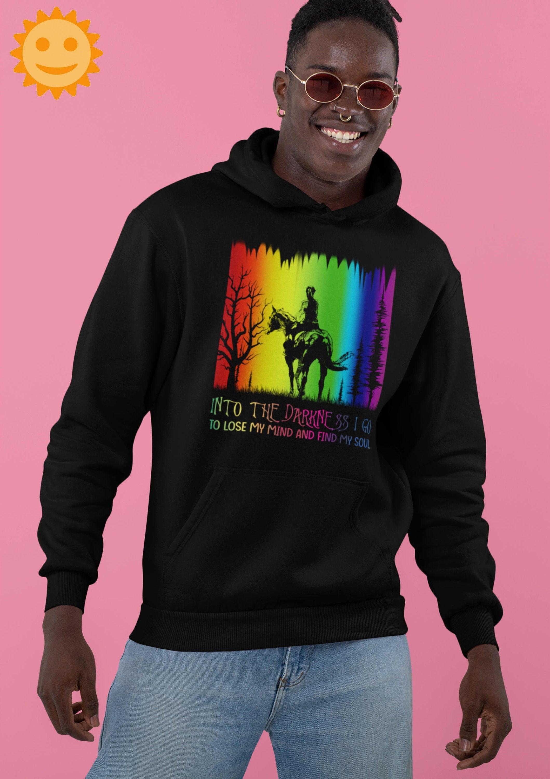Into The Darkness I Go To Lose My Mind And Find My Soul Vintage T-Shirt, Horse Lover Shirt, Horse Shirt, Adventure Shirt, Horse Riding Shirt