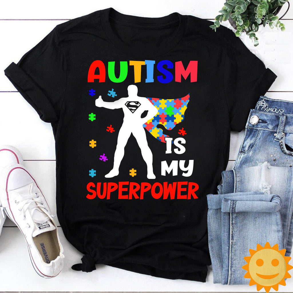 Autism Is My Superpower Vintage T-Shirt, Autism Awareness Shirt, Autism Shirt, Autism Lovers Shirt, Autism Proud Shirt, Autism Hero Shirt