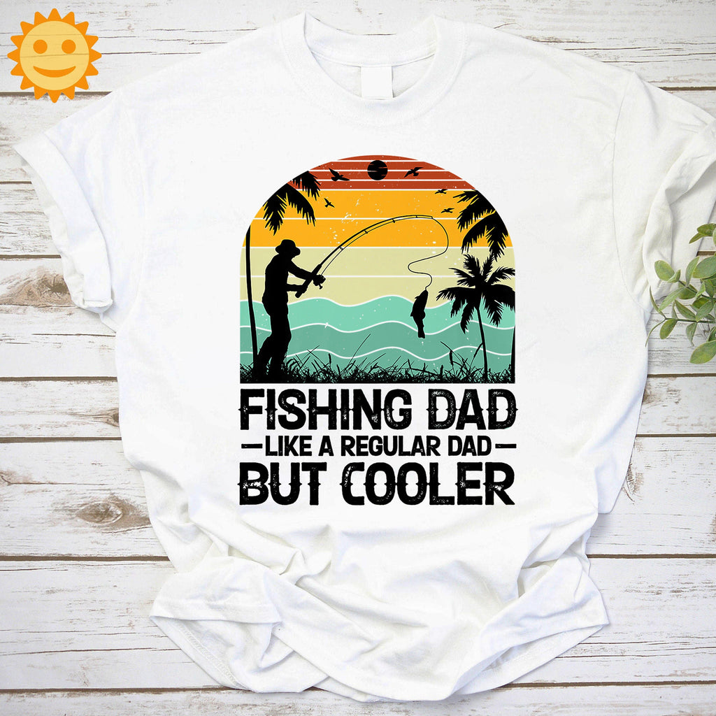 Fishing Dad Like A Regular Dad But Cooler Vintage T-Shirt, Dad Shirt, Daddy Shirt, Fathers Day Shirt, Father's Day Shirt, Fishing Shirt