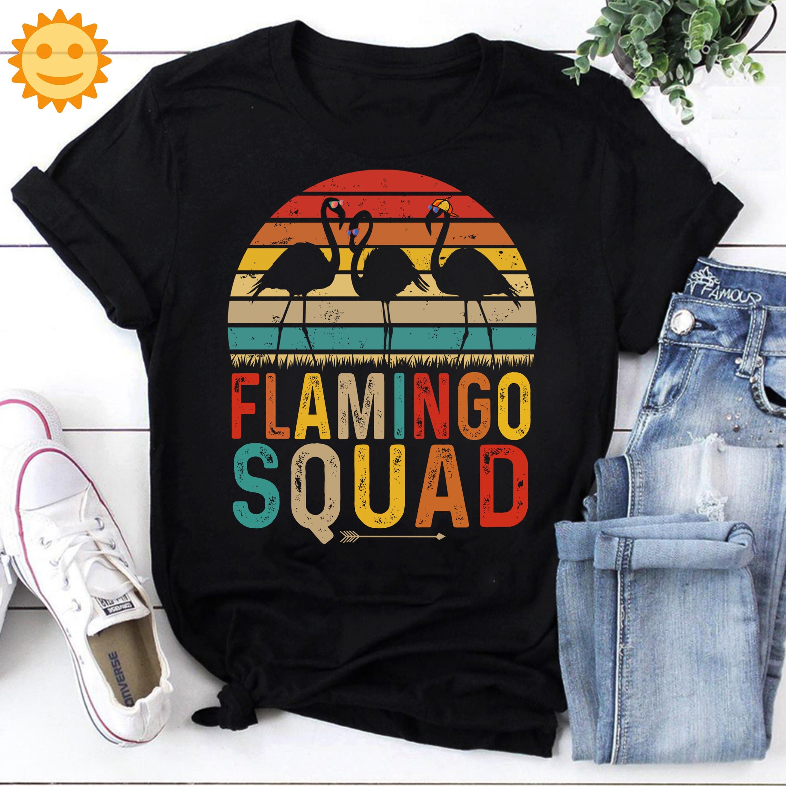 Flamingo Squad Vintage T-Shirt, Flamingo Shirt, Flamingo Lovers Shirt, Animal Lovers Shirt, Nature Lovers Shirt, Wild Animals Shirt