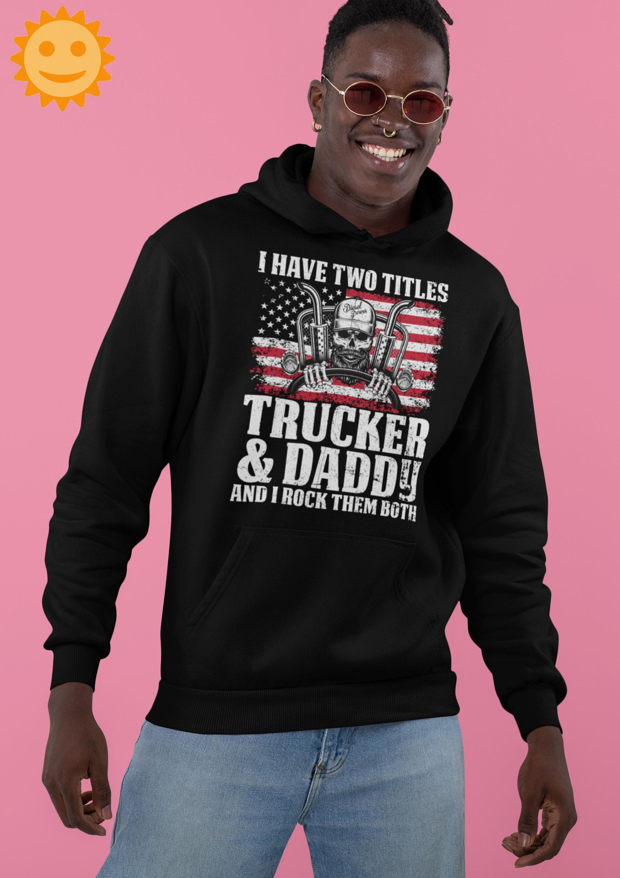 Trucker I Have Two Titles Trucker & Daddy And I Rock Them Both Vintage T-Shirt, Trucker Shirt, Truck Lovers Shirt, Truck Shirt