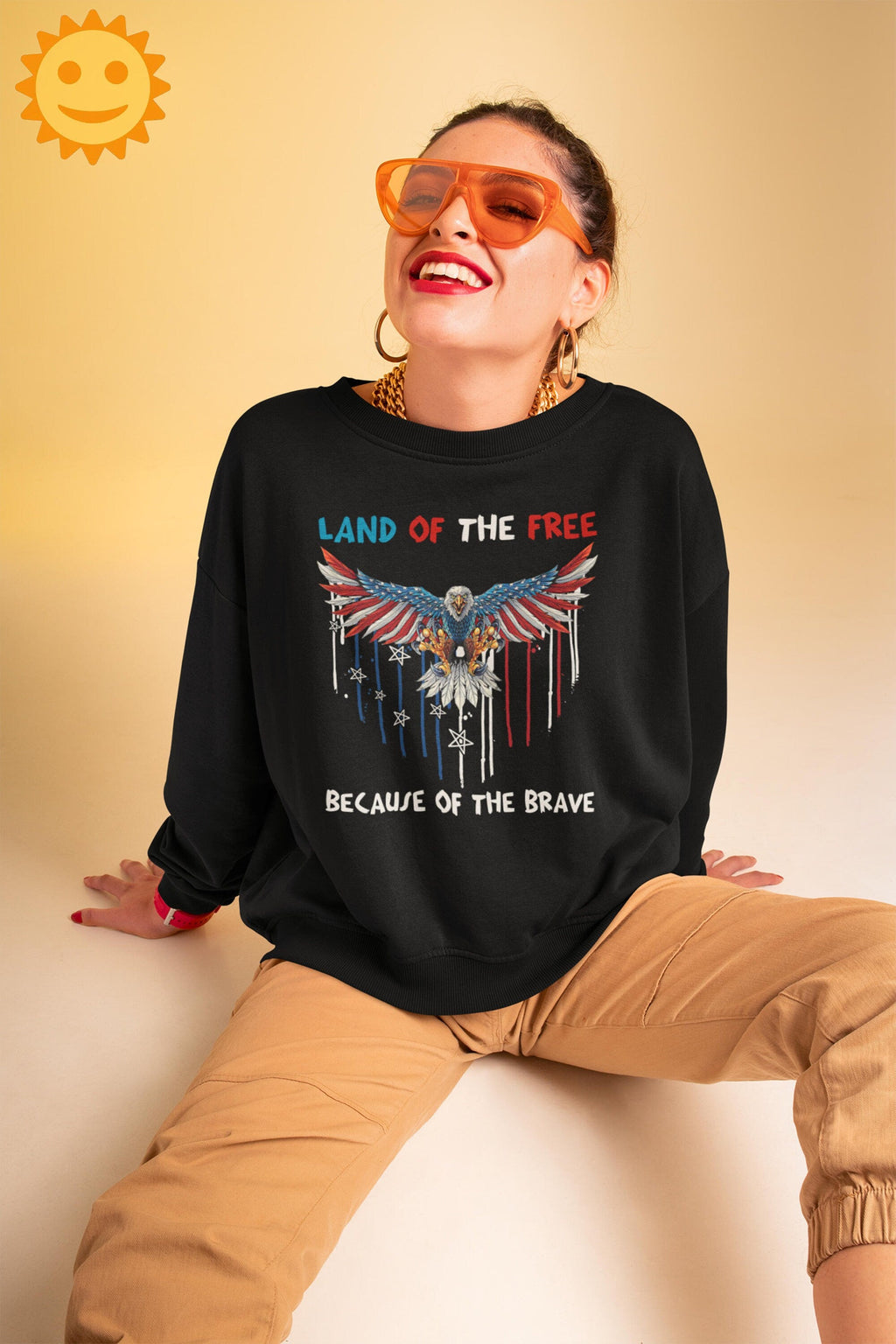 Eagle Land Of The Free Because Of The Brave Vintage T-Shirt, Independence Day Shirt, 4th Of July Shirt, Patriot Shirt, Independent Day Shirt