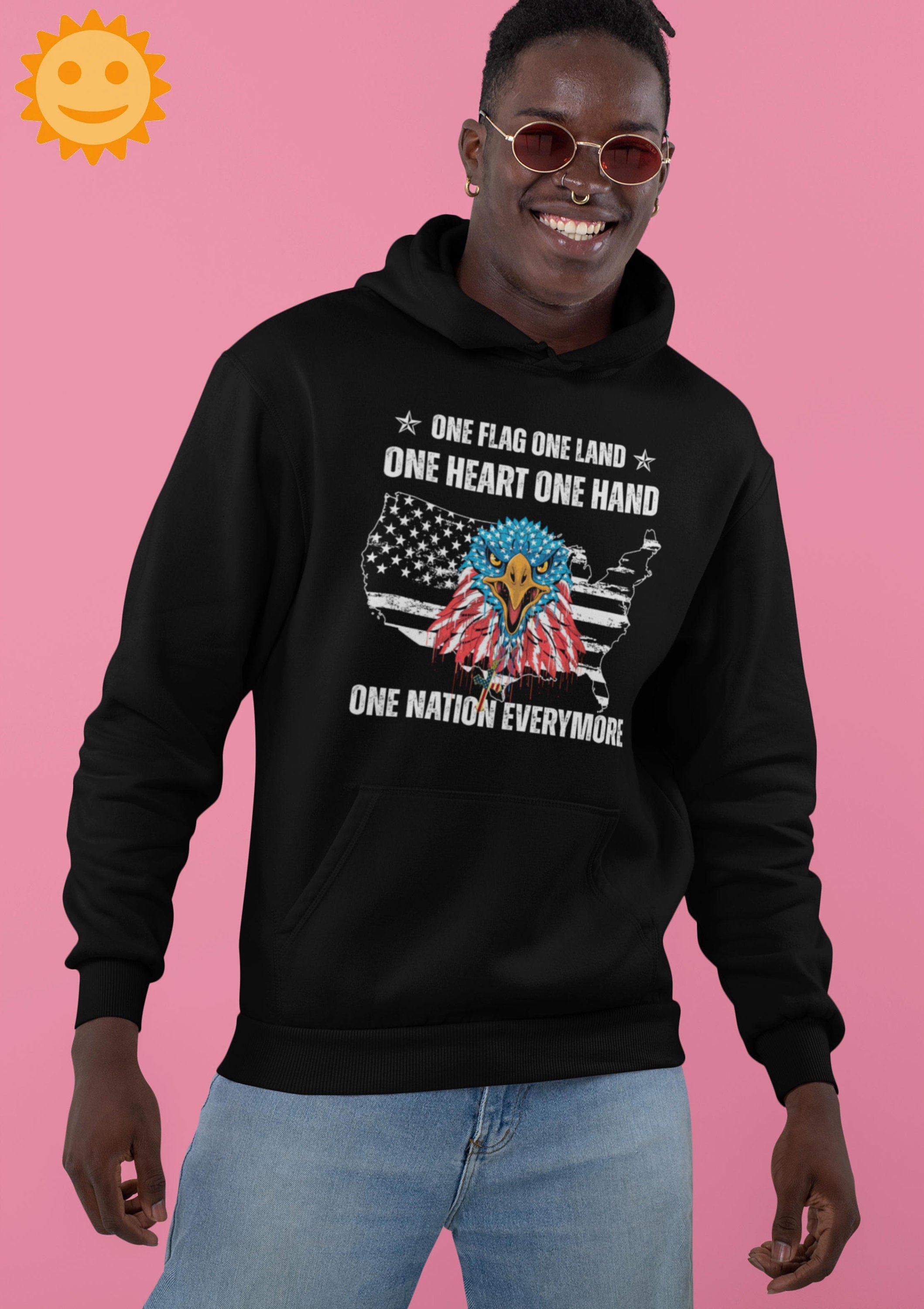 Eagle One Flag One Land One Heart One Hand One Nation Everymore Vintage T-Shirt, Independence Day Shirt, 4th Of July Shirt, Patriot Shirt