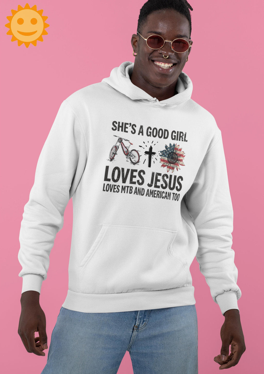 She's A Good Girl Loves Jesus Loves MTB And American Too Vintage T-Shirt, Jesus Shirt, Christian Shirt, Jesus Lovers Shirt, Religion Shirt