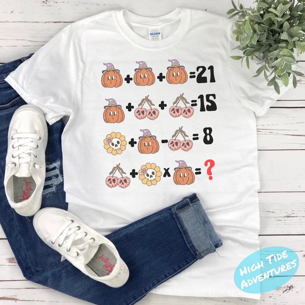 Halloween Teacher Shirt, Math Teacher Halloween Shirt, Halloween Teacher, Math Teacher Shirt, Halloween Part Shirt, Funny Halloween T-shirts