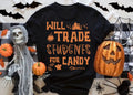 Teacher Halloween Shirt, Custom Halloween Teacher, Trick or Teach, Spooky Teacher Ghost Shirt, Matching Teacher Halloween Party Shirts Retro