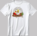 The Simpson Homer Simpson Farmer Logo, Short Sleeve White-Black Men's / Women's T Shirt F221