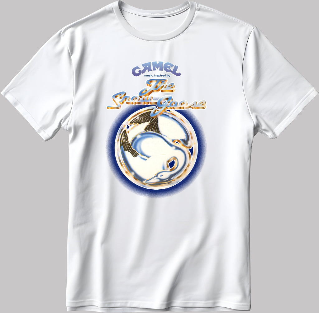 Camel Snow Goose Rock Indie Band Music Short Sleeve White-Black Men's / Women's T Shirt G023