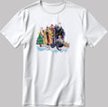 Hocus Pocus Sanderson Sisters Design Halloween Short Sleeve White-Black Men's / Women's T Shirt G040