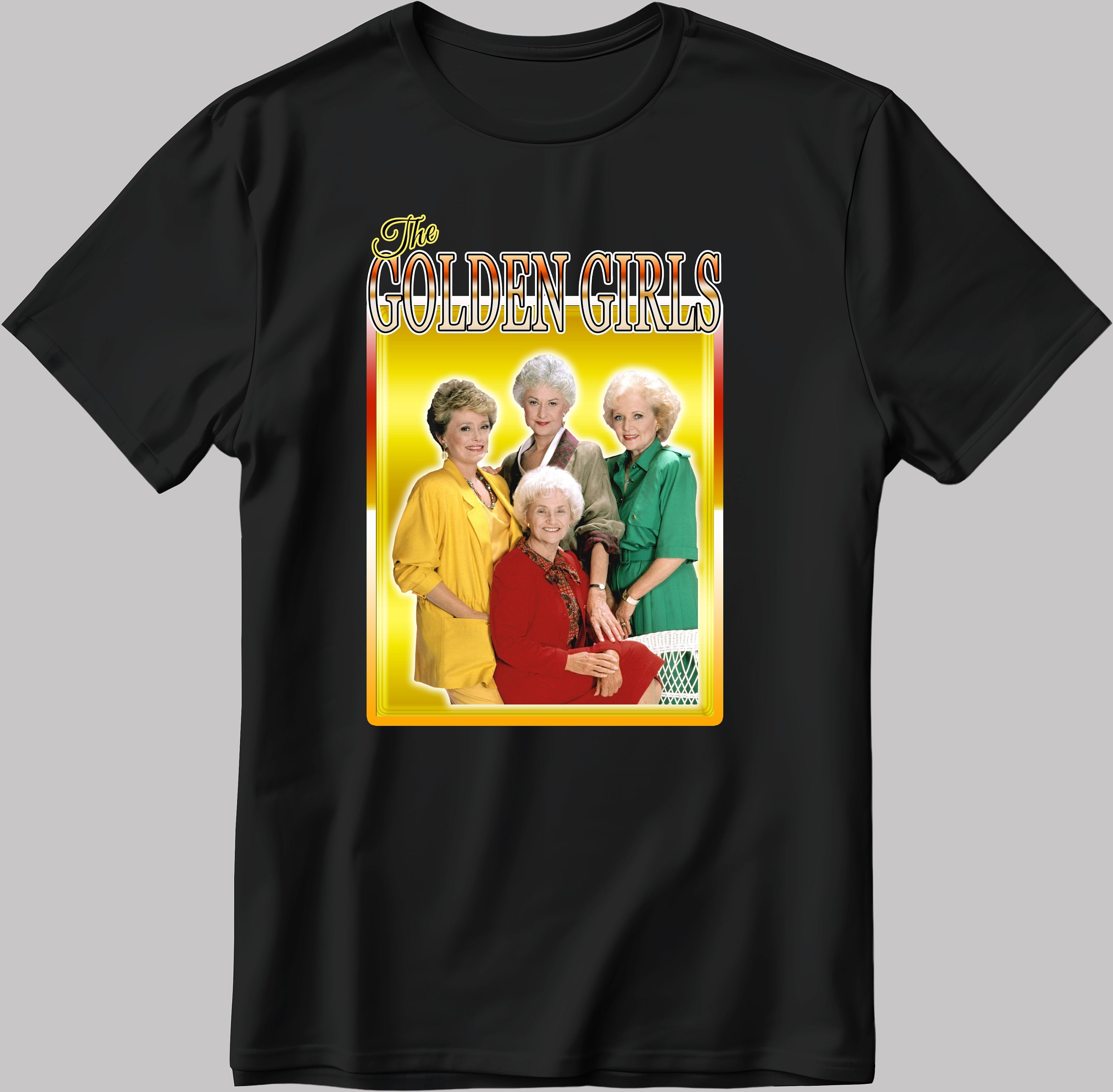 The Golden Girls, Short Sleeve White-Black Men's / Women's T Shirt G299