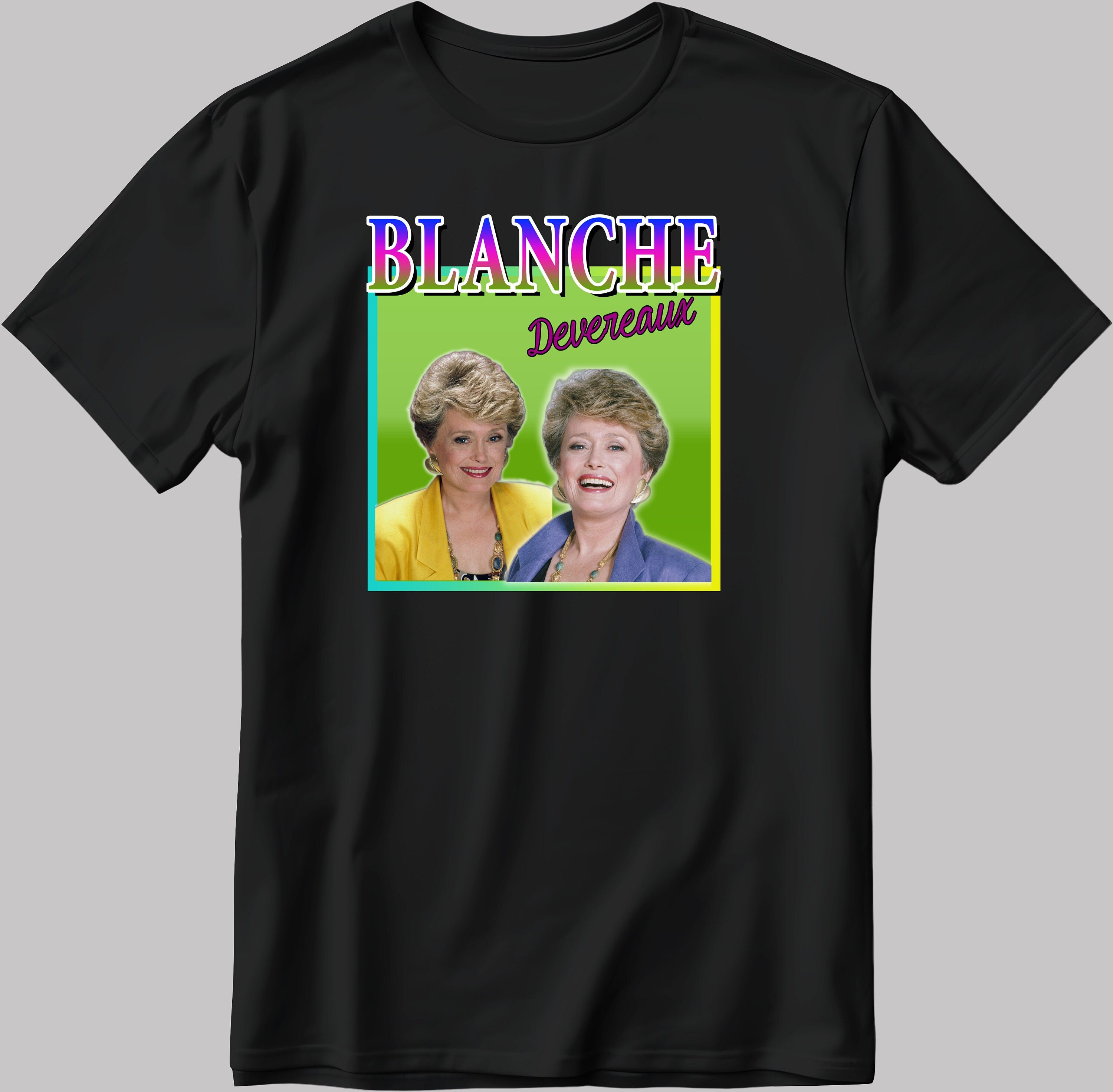 Rose Nylund, The Golden Girls, Short Sleeve White-Black Men's / Women's T Shirt G303