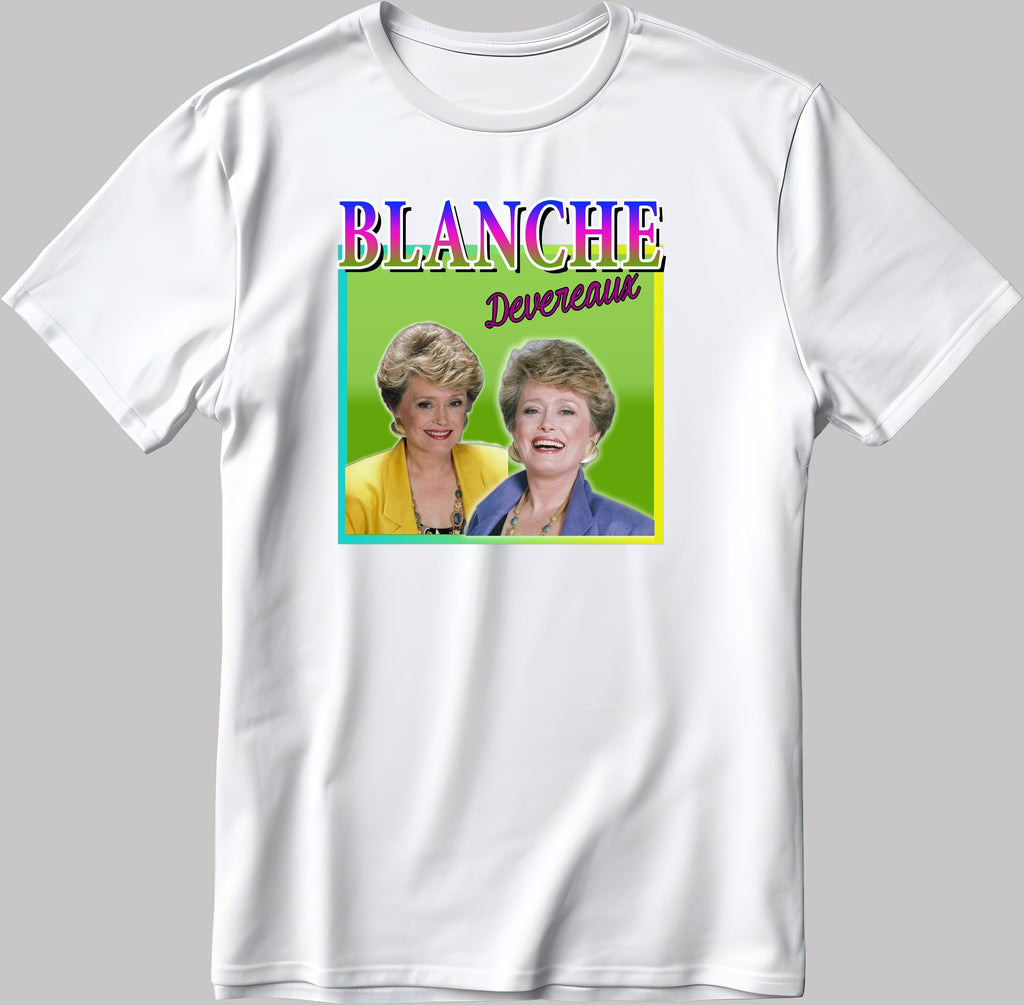 Rose Nylund, The Golden Girls, Short Sleeve White-Black Men's / Women's T Shirt G303
