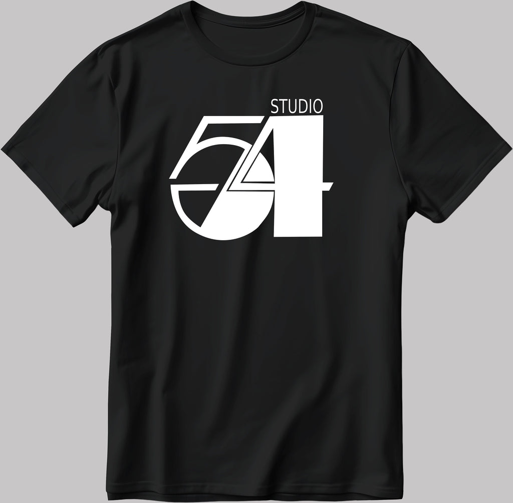 Studio 54 Broadway NYC Theatre Nightclub Short Sleeve White-Black Men's / Women's T Shirt K067