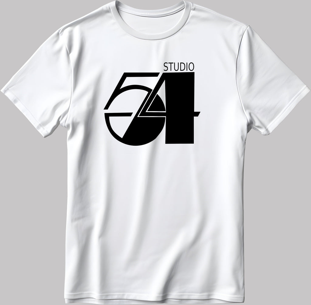 Studio 54 Broadway NYC Theatre Nightclub Short Sleeve White-Black Men's / Women's T Shirt K067