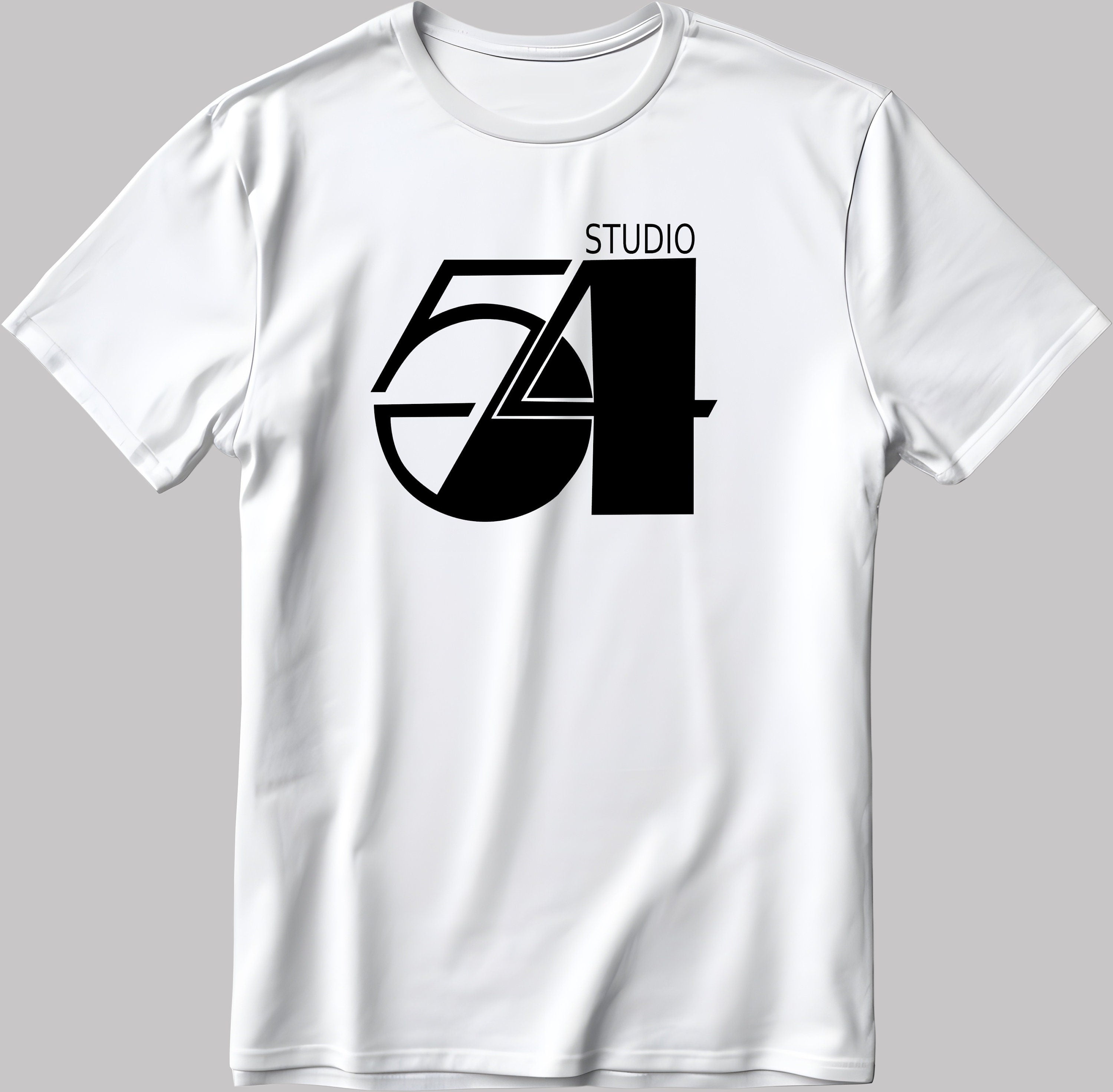 Studio 54 Broadway NYC Theatre Nightclub Short Sleeve White-Black Men's / Women's T Shirt K067