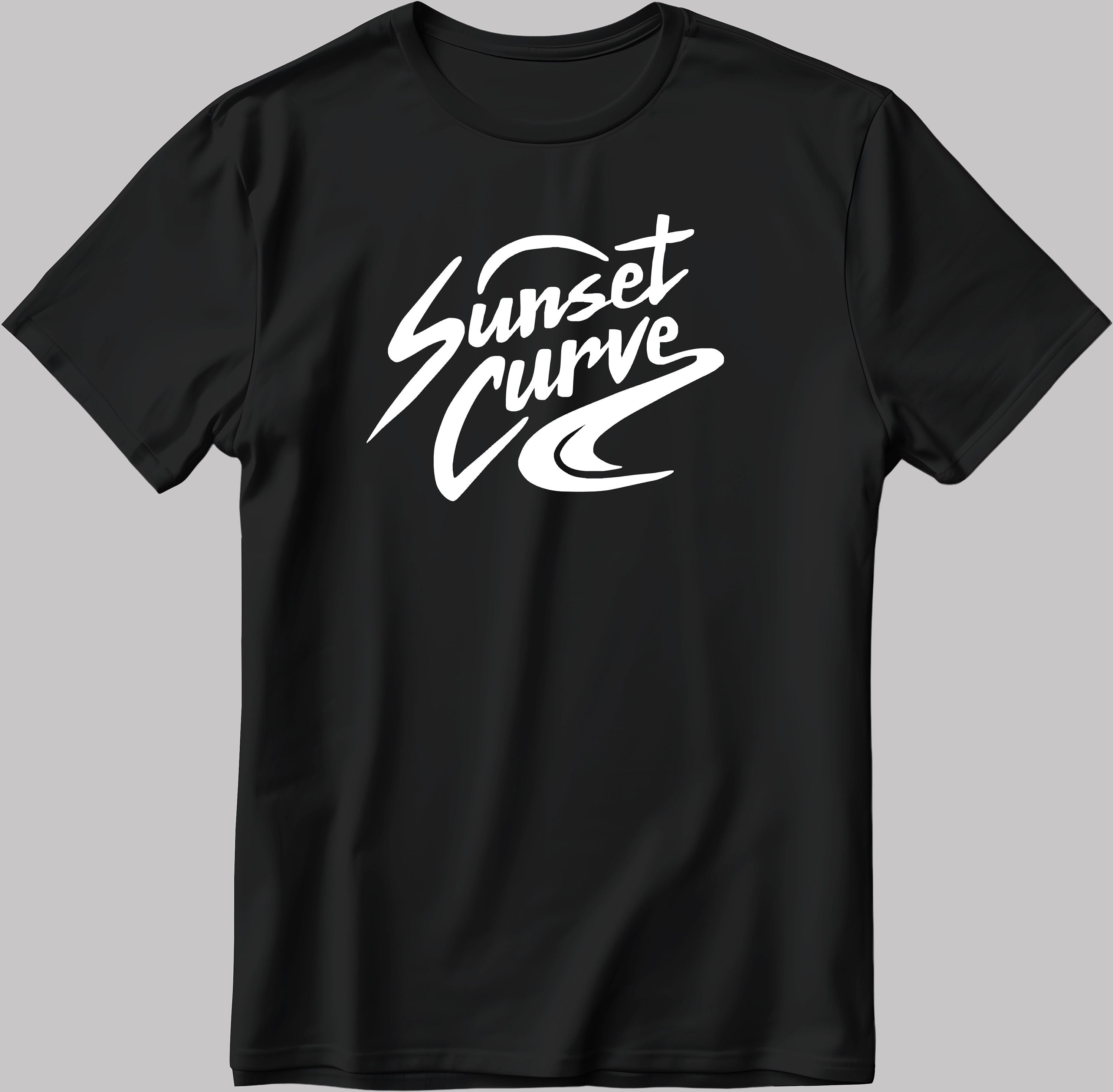 Sunset Curve, Julie And The Phantoms Music Band, Short Sleeve White-Black Men's / Women's T Shirt K954
