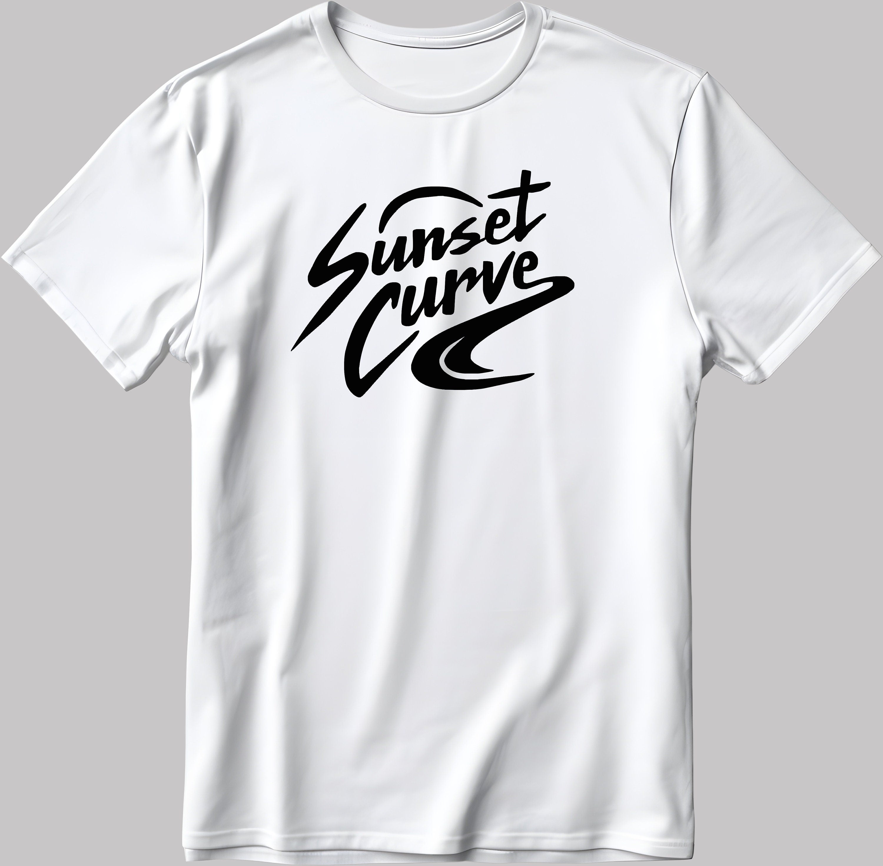 Sunset Curve, Julie And The Phantoms Music Band, Short Sleeve White-Black Men's / Women's T Shirt K954