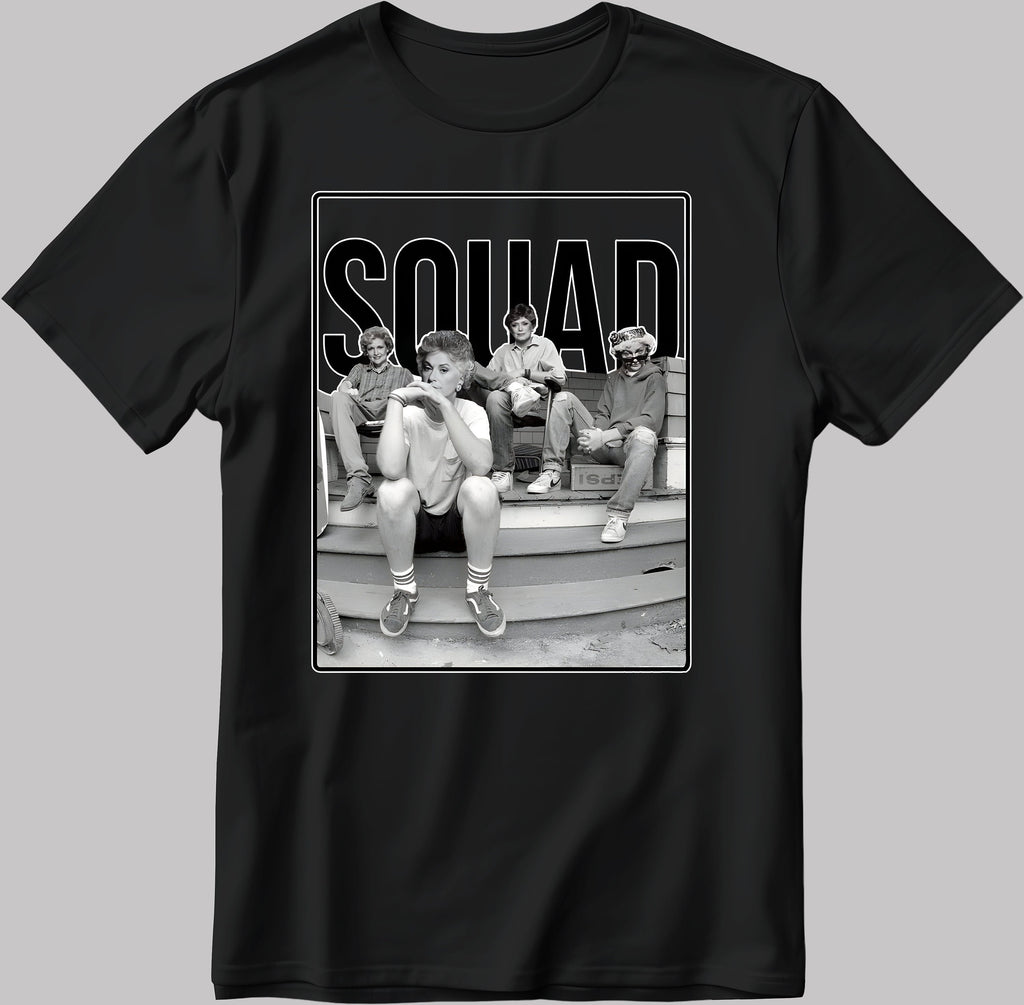Golden Girls Squad Short Sleeve White-Black Men's / Women's T Shirt E137