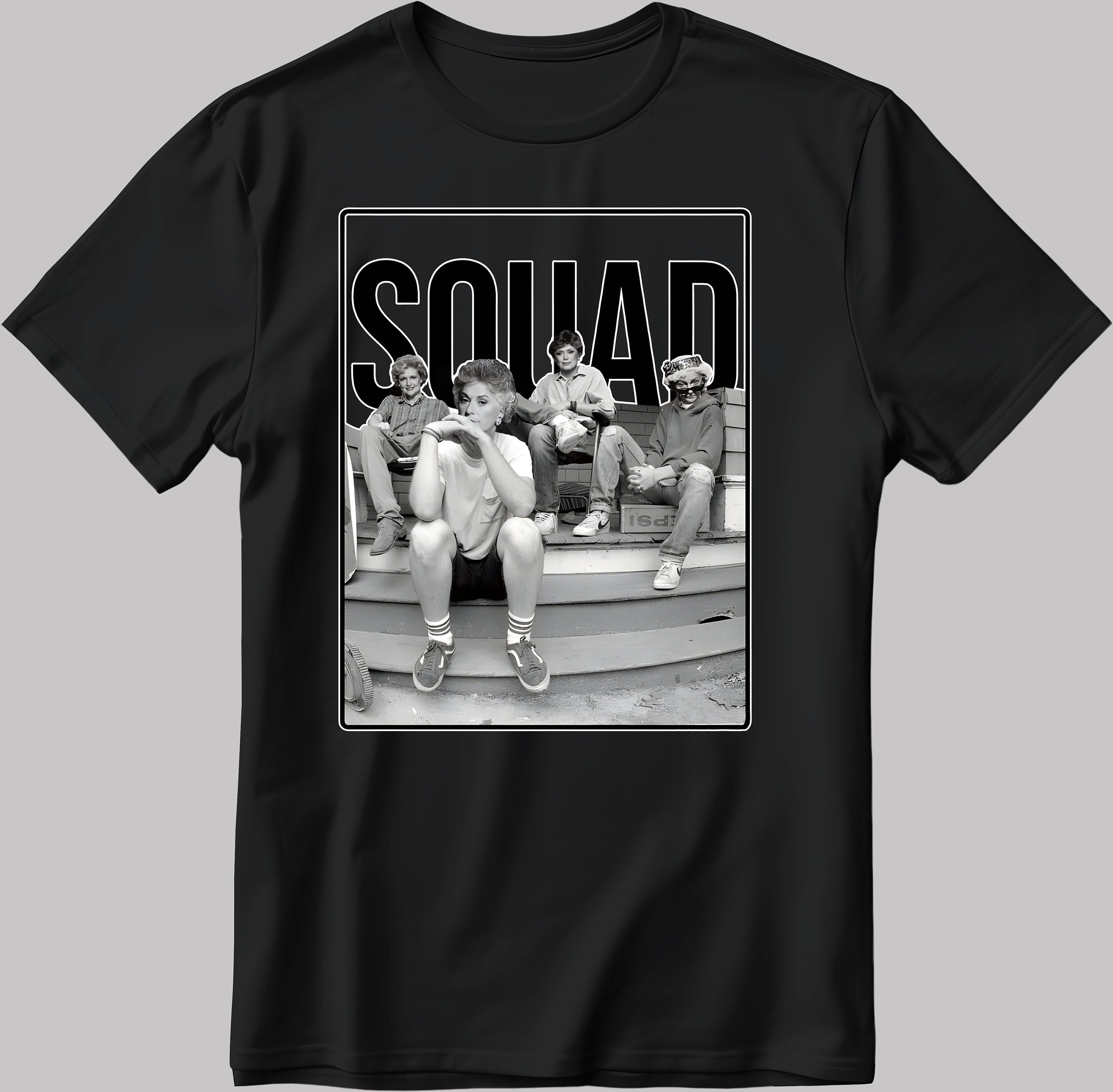 Golden Girls Squad Short Sleeve White-Black Men's / Women's T Shirt E137