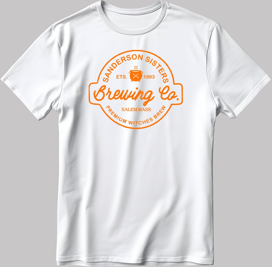 Sanderson Sisters Brewing Co. Halloween Short Sleeve White-Black Men's / Women's T Shirt E153