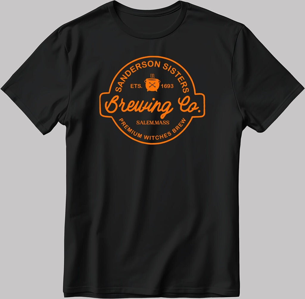 Sanderson Sisters Brewing Co. Halloween Short Sleeve White-Black Men's / Women's T Shirt E153