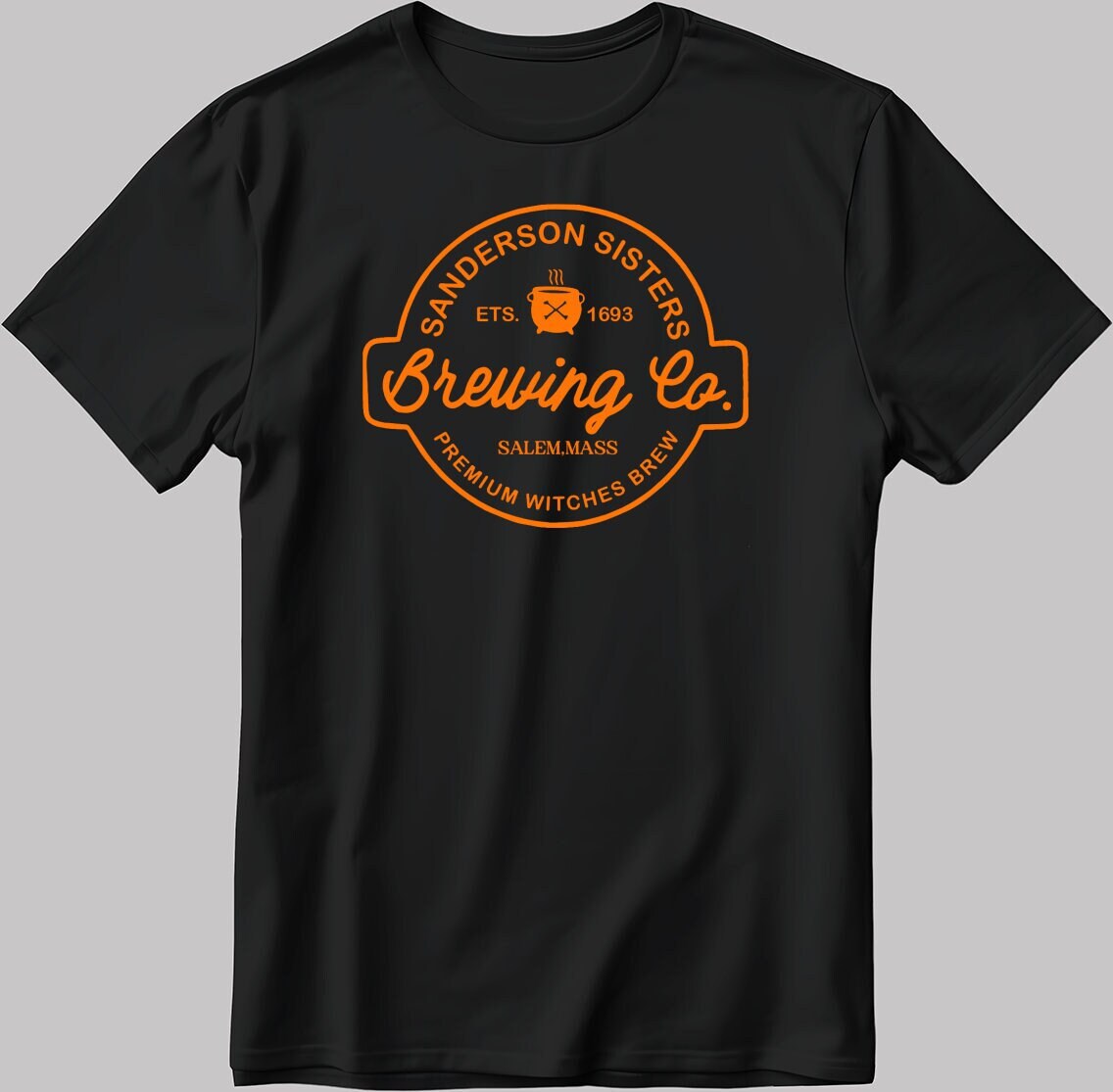 Sanderson Sisters Brewing Co. Halloween Short Sleeve White-Black Men's / Women's T Shirt E153