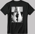 Sexy Leg, Pussy cat Cool Art Short Sleeve White-Black Men's / Women's T Shirt D374