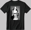 Sexy Smoking Nun Short Sleeve White-Black Men's / Women's T Shirt D393