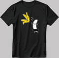 Banana Stripper Naked Banana Short Sleeve White-Black Men's / Women's T Shirt F038