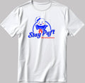 Stay Puft Marshmallow Man Cartoon Character, Short Sleeve White-Black Men's / Women's T Shirt F128