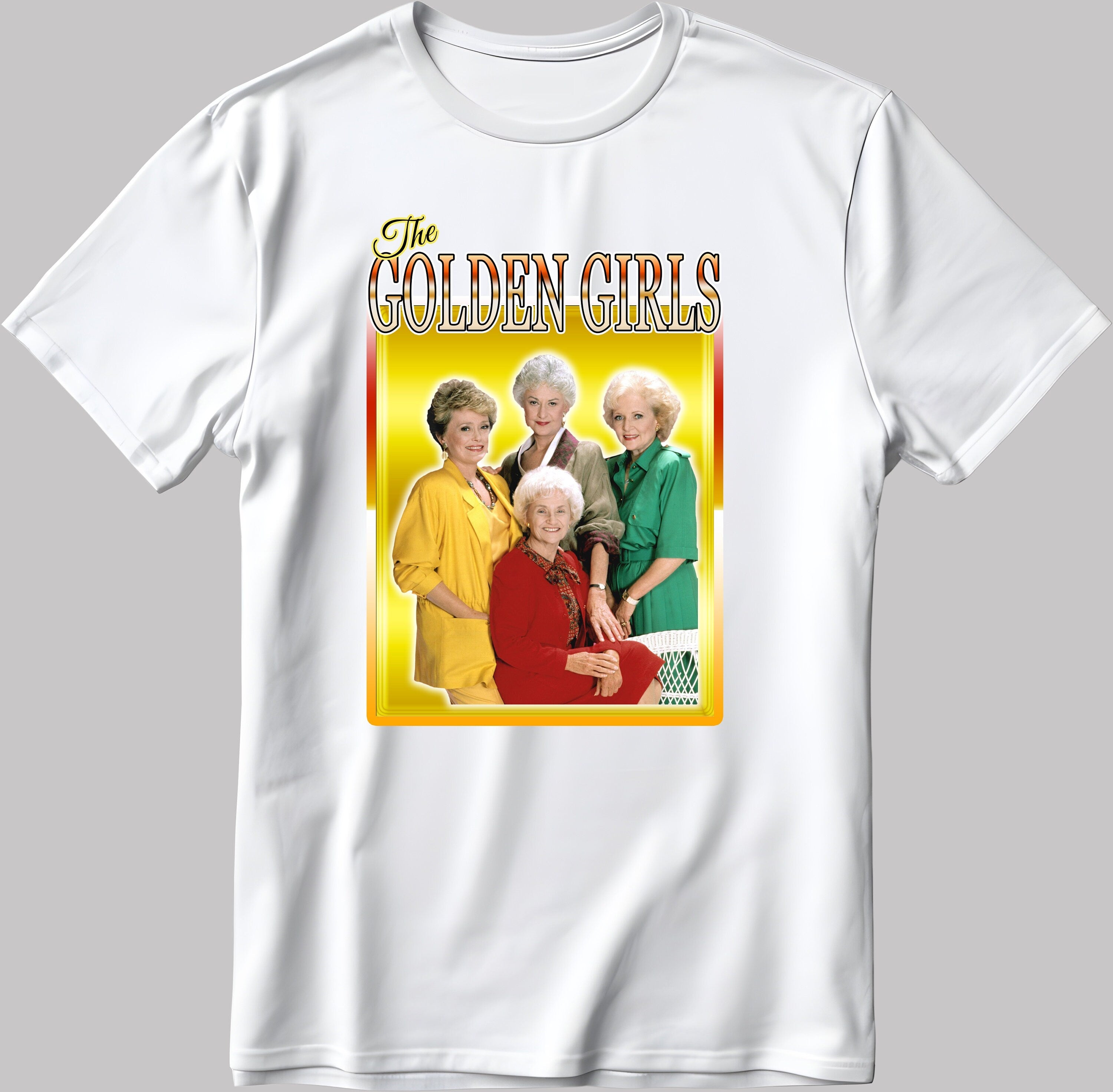 The Golden Girls, Short Sleeve White-Black Men's / Women's T Shirt G299