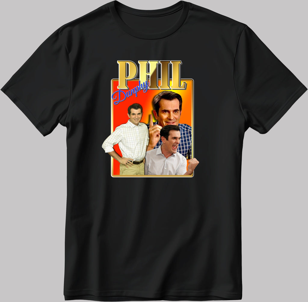 Phil Dunphy Homage, Modern Family, Short Sleeve White-Black Men's / Women's T Shirt G598