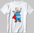 The Simpsons, Homer simpson drawing Short Sleeve White-Black Men's / Women's T Shirt L302