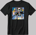 The Simpsons, Bart Simpson drawing Short Sleeve White-Black Men's / Women's T Shirt L322