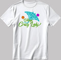 Village Crazy Lady Figure Short Sleeve White-Black Men's / Women's T Shirt E113
