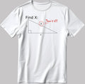 Find X T Shirt Funny Saying Math Teacher Short Sleeve White-Black Men's / Women's T Shirt E143