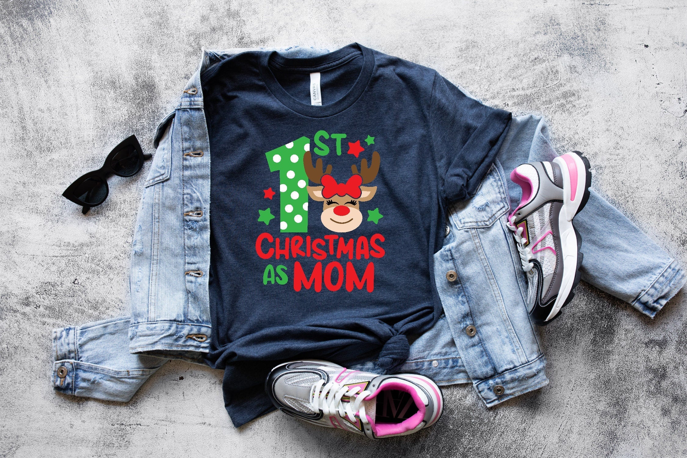 My First Christmas Shirt, First Christmas Mom Tee, First Christmas Dad Shirt, 1st Christmas Matching Family Shirt, Custom Family Christmas