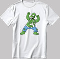 The Simpsons, Homer simpson drawing Short Sleeve White-Black Men's / Women's T Shirt L306