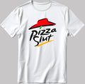 Funny Parody Pizza Shirt, Short Sleeve White-Black Men's / Women's T Shirt K1111