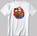 The Simpsons, Simpson drawing Short Sleeve White-Black Men's / Women's T Shirt L357