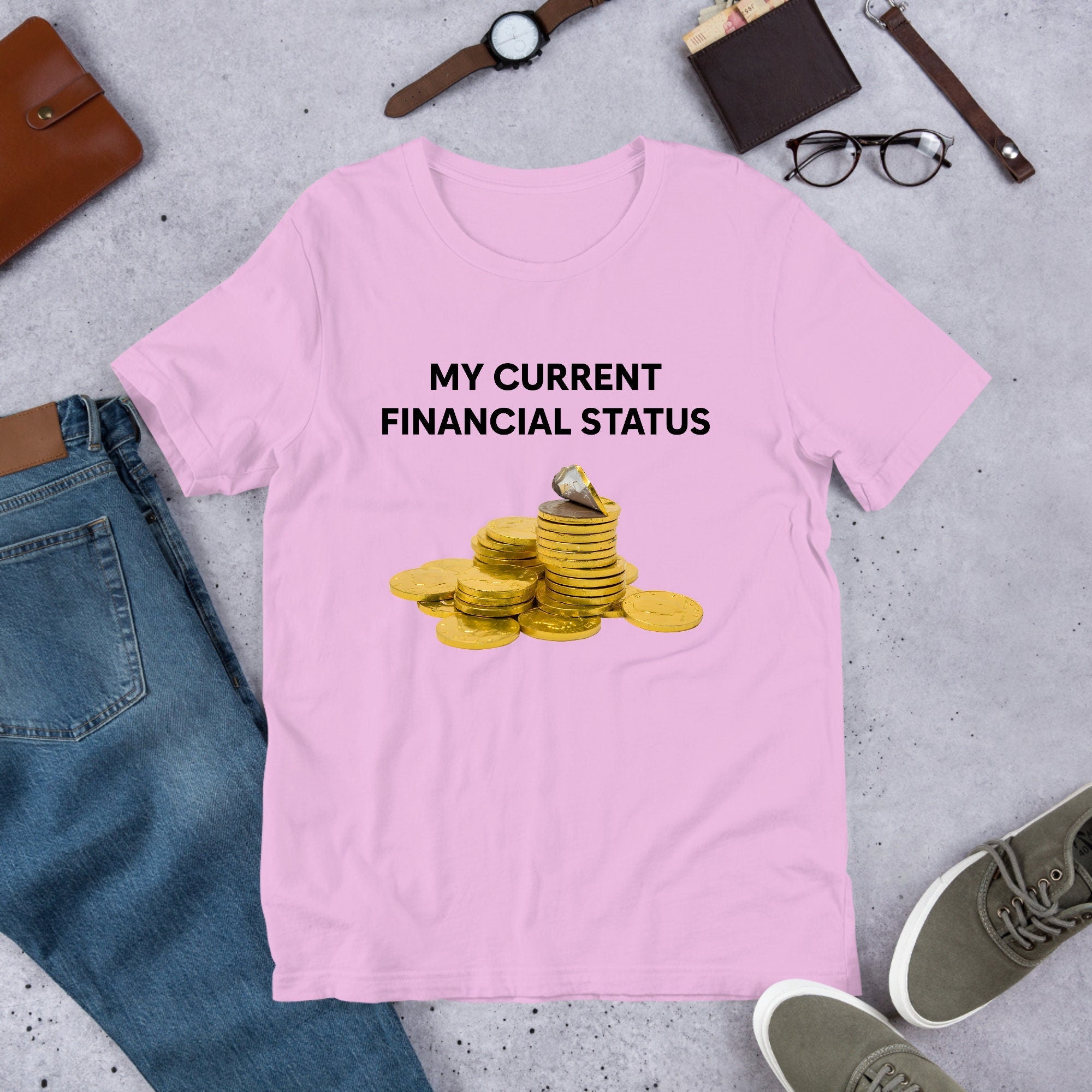 My Current Financial Status, Funny Meme Shirt, Weirdcore Clothing, Oddly Specific, Unhinged Shirt, Sassy Shirt, Sassy Food Meme
