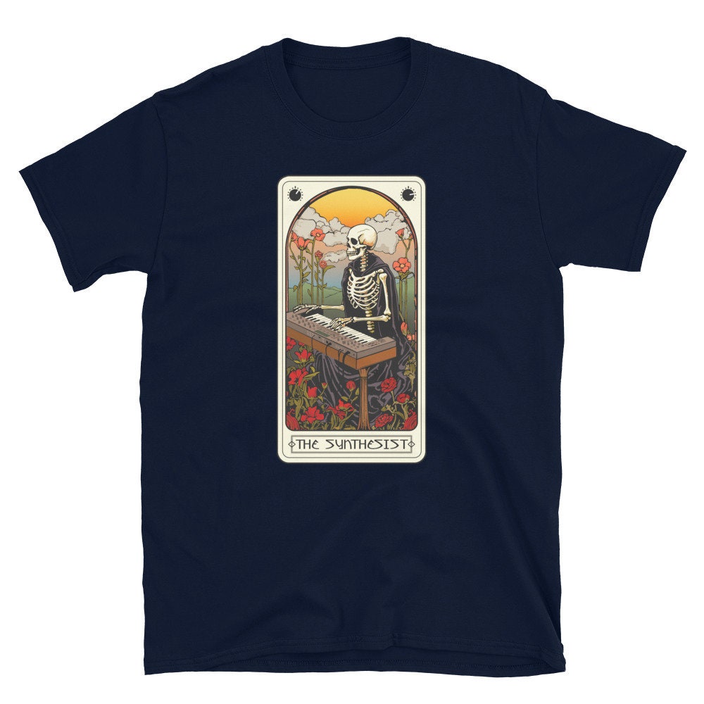 Synthesizer tarot card for electronic musician and synth player T-shirt
