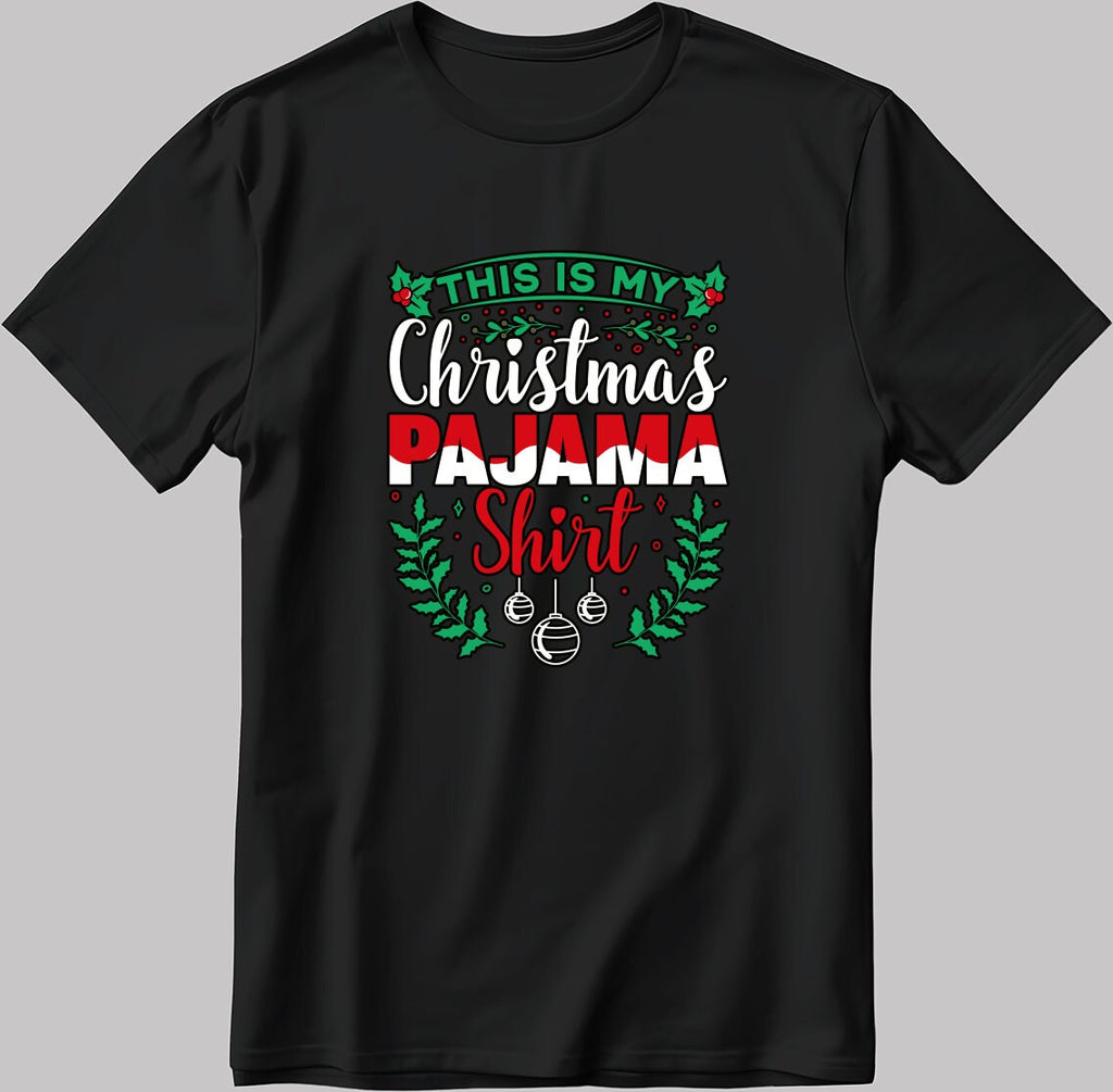 This is my Christmas Pijama Shirt, Short Sleeve White-Black Men's / Women's T Shirt K1112