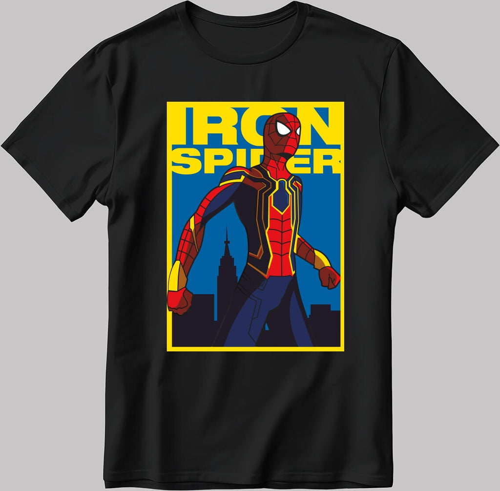 Iron Spider Cosplay Short Sleeve White-Black Men's / Women's T Shirt U139