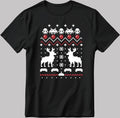 Christmas Poster Short Sleeve White-Black Men's / Women's T Shirt U267