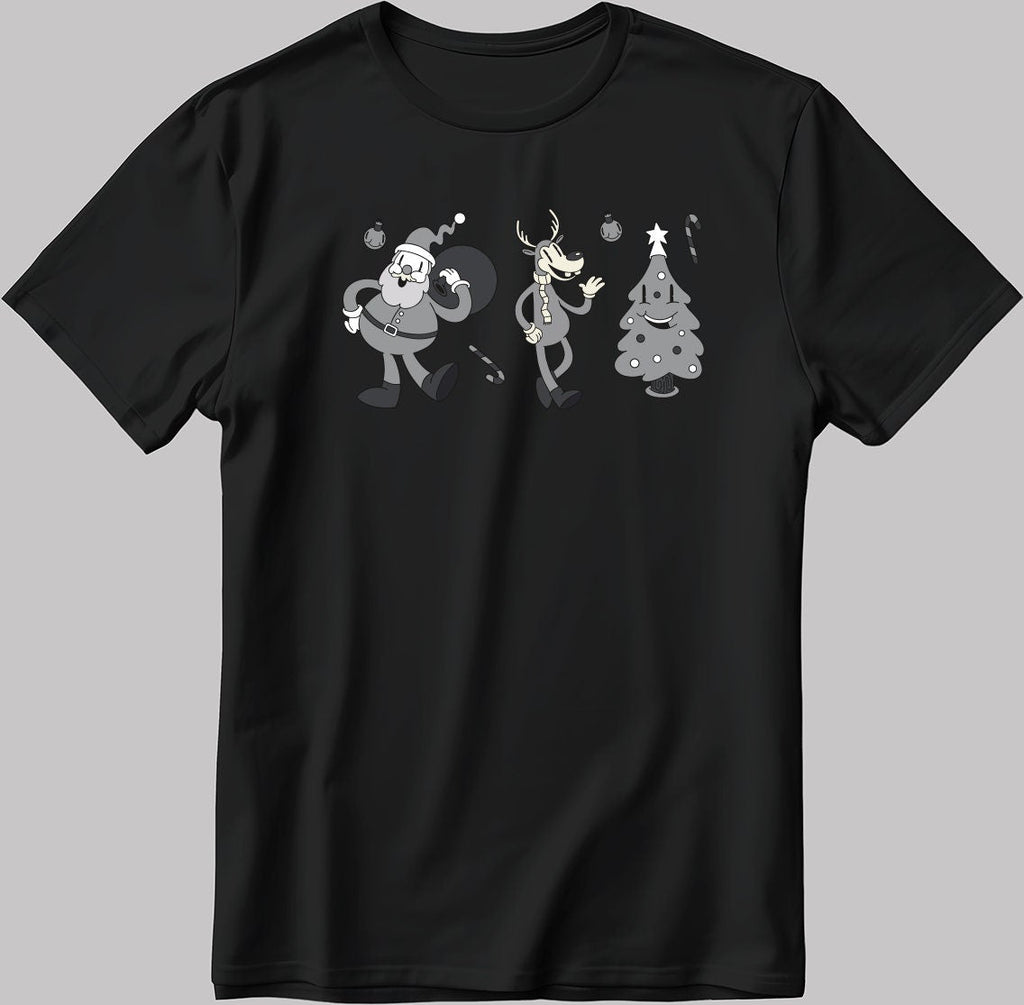 Christmas Cosplay Character Short Sleeve White-Black Men's / Women's T Shirt U406
