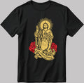 San Judas Tadeo Christmas Short Sleeve White-Black Men's / Women's T Shirt U440