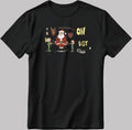 On The Naughty List Characters Short Sleeve White-Black Men's / Women's T Shirt U441
